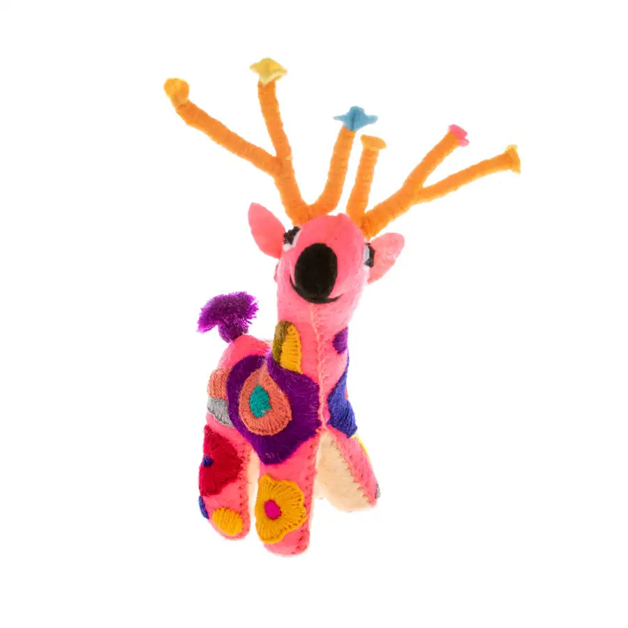 Deer Hand-Embroidered Stuffed Animal - 4