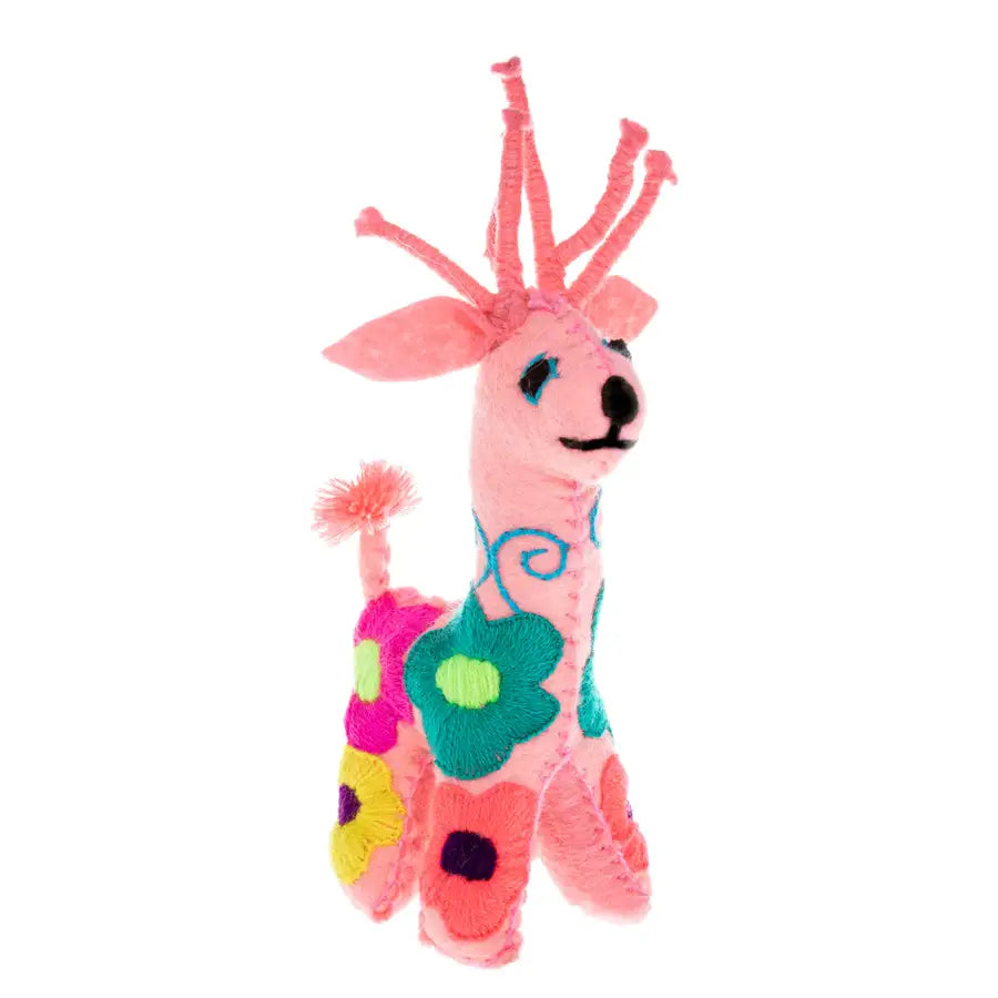 Deer Hand-Embroidered Stuffed Animal - 5
