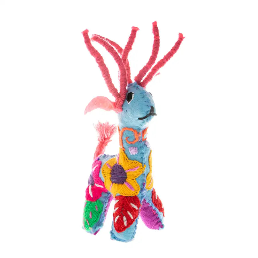 Deer Hand-Embroidered Stuffed Animal - 9