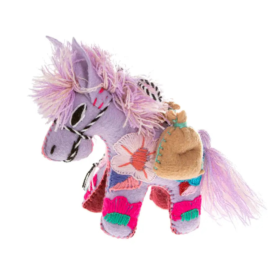 Horse Hand-Embroidered Stuffed Animal - 8
