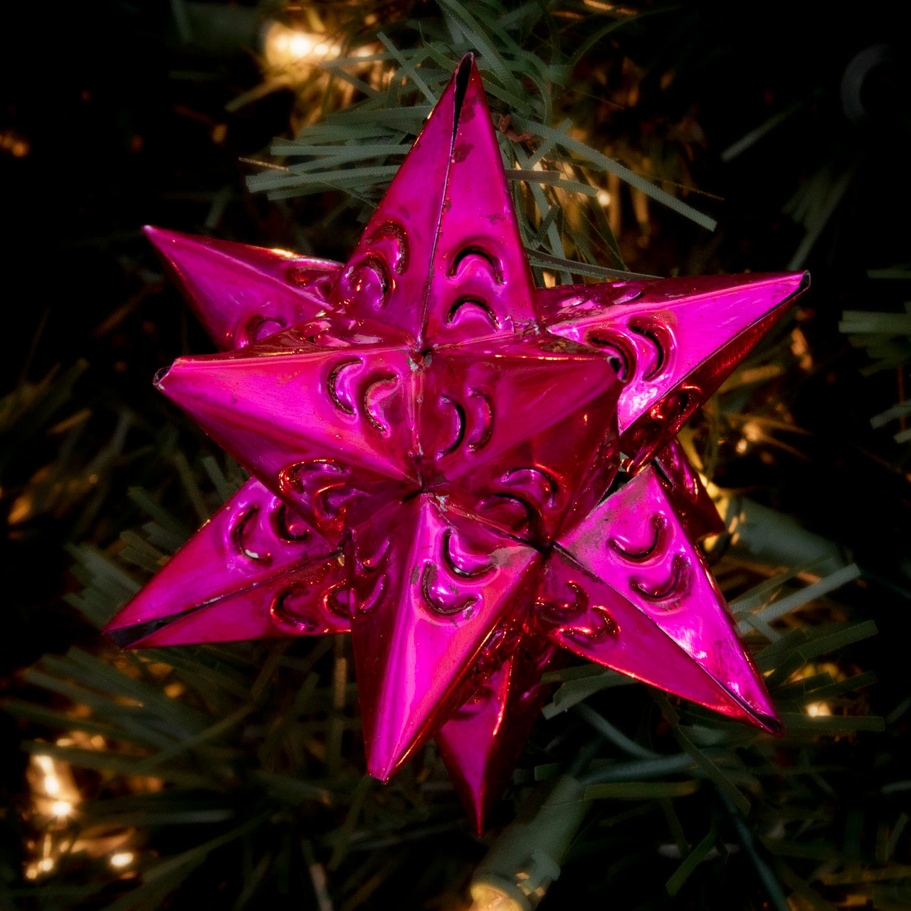 12-Point Tin Art Star Ornament