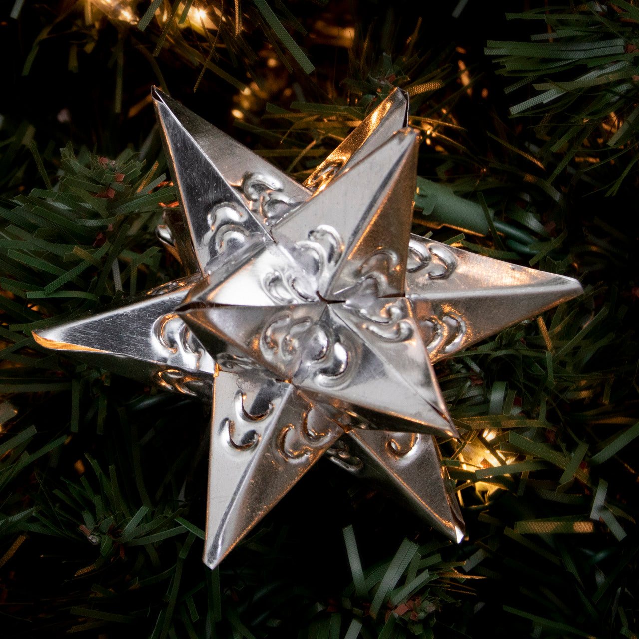 12-Point Tin Art Star Ornament