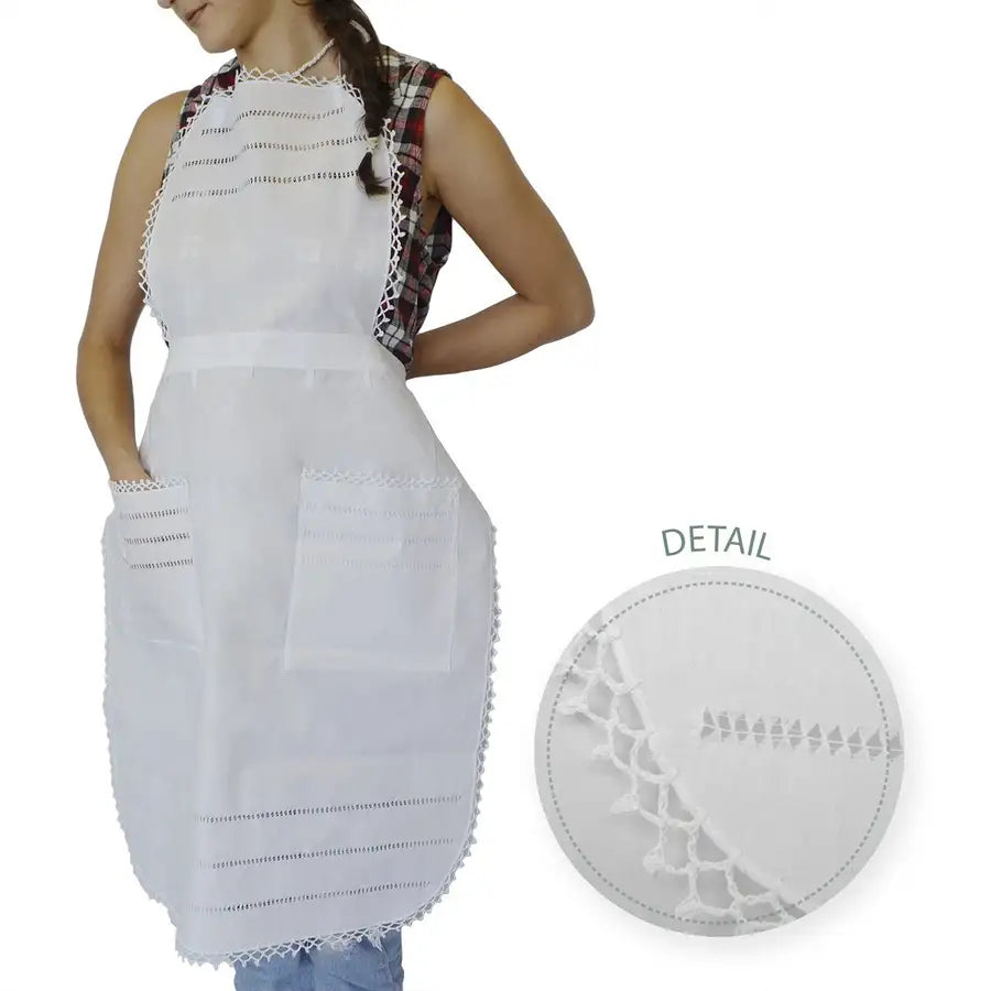 Deshilado Cotton Apron - 2
