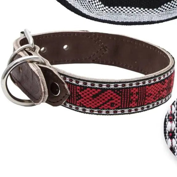 Telar Woven Zapoteca Face Mask and Dog Collar Matching Set - 1