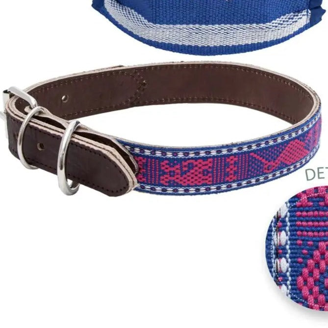 Telar Woven Zapoteca Face Mask and Dog Collar Matching Set - 4