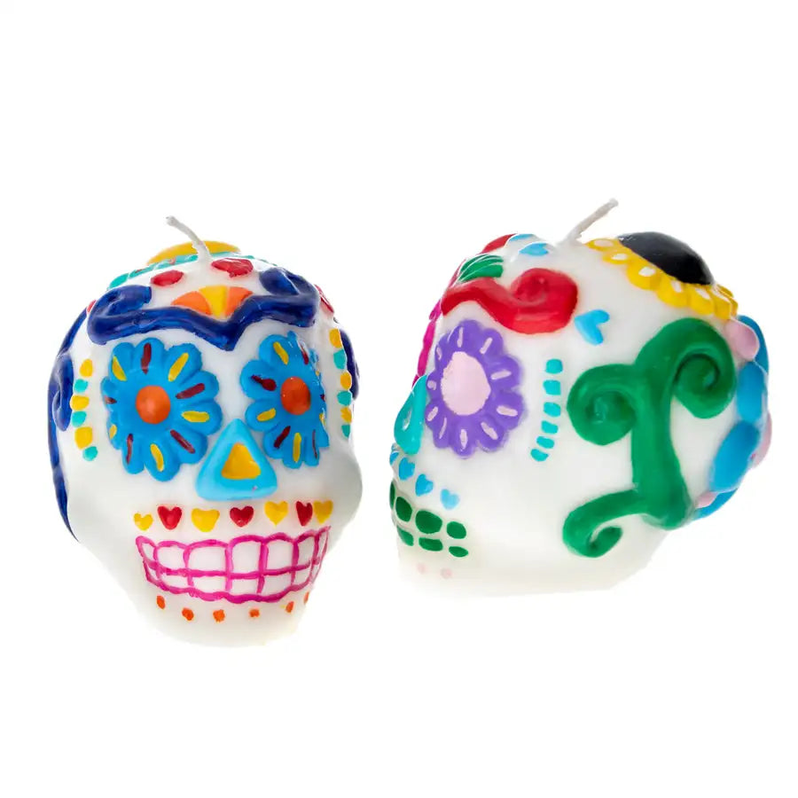 Sugar Skull Day of the Dead Candle