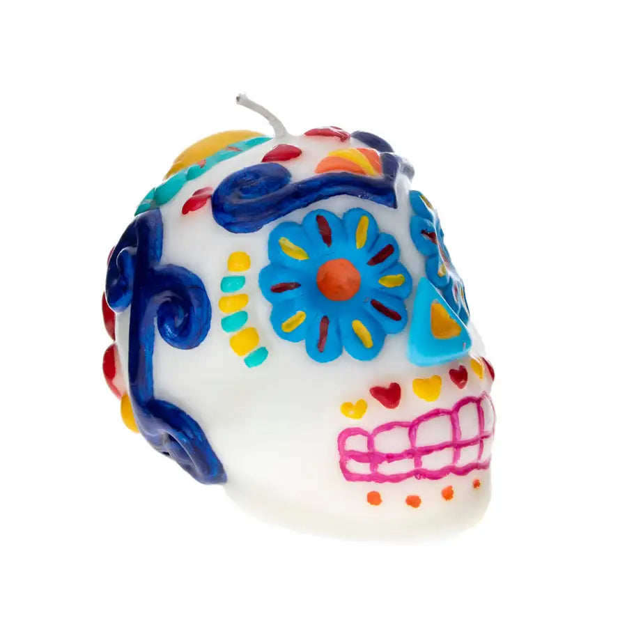 Sugar Skull Day of the Dead Candle