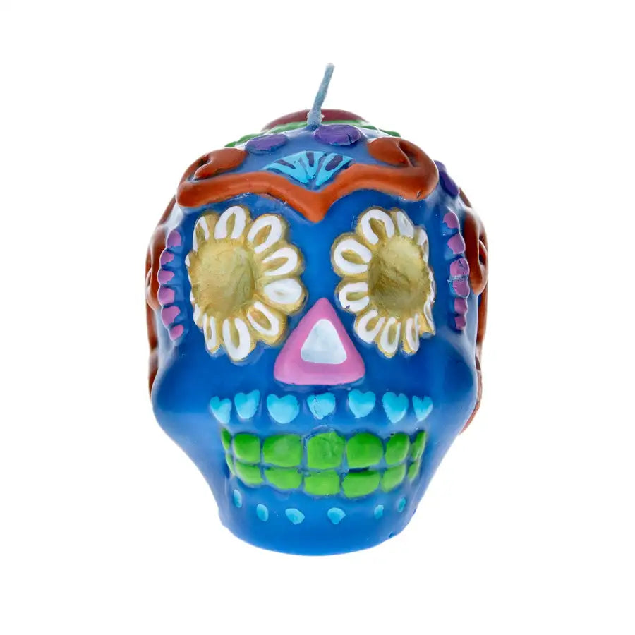 Sugar Skull Day of the Dead Candle
