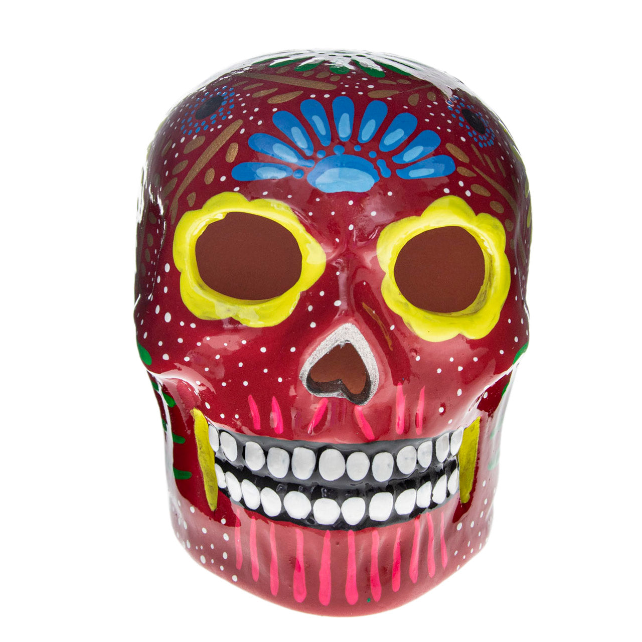 Hand Painted Clay Sugar Skull, Calaveras