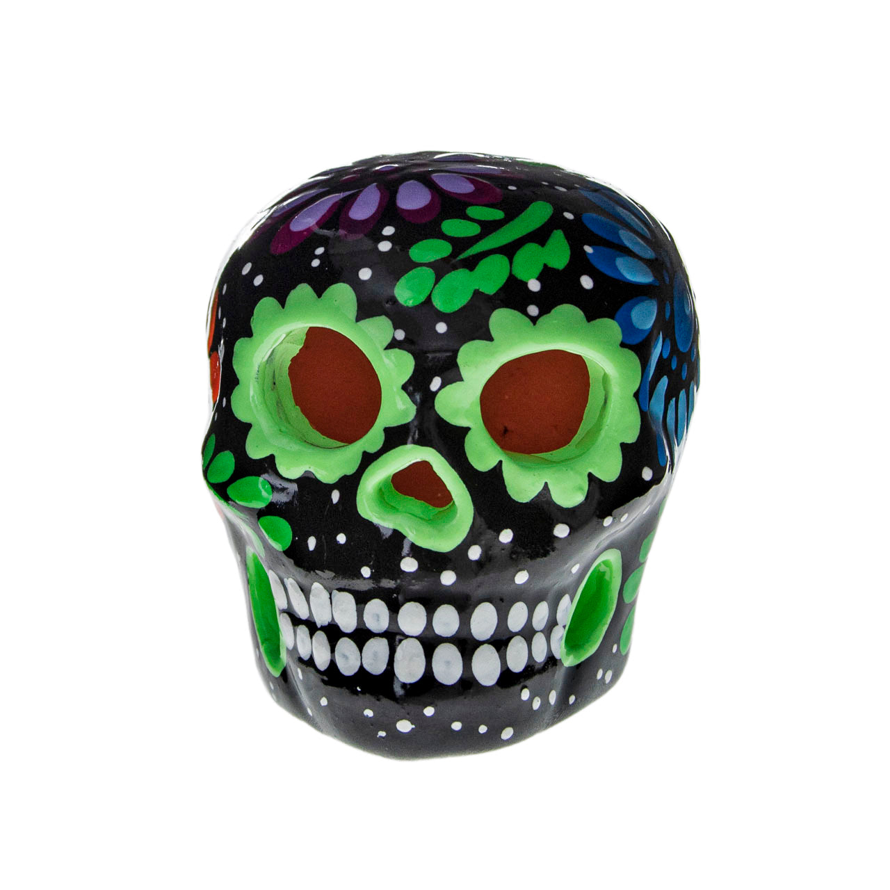 Hand Painted Clay Sugar Skull, Calaveras