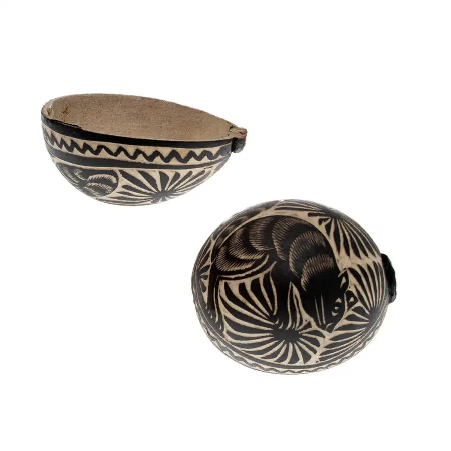 Hand-Carved Mezcal Gourd, or Jícara - 5
