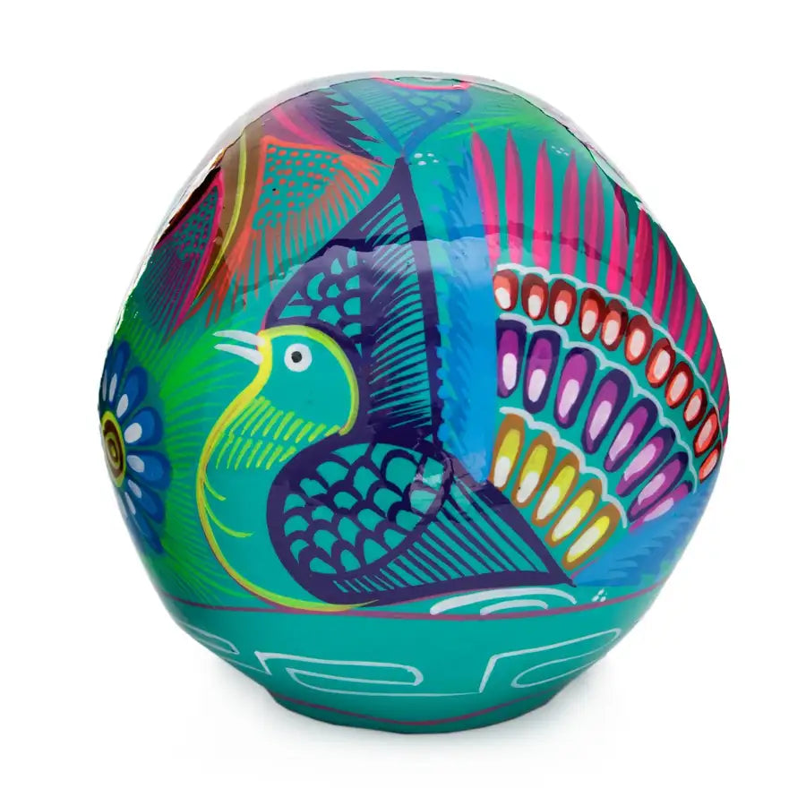 Hand Painted Xalitla Clay Sugar Skulls - 3