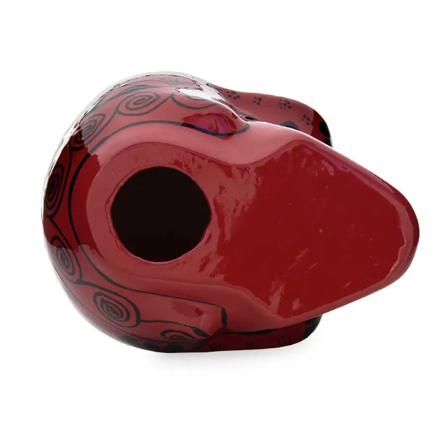 Hand Painted Xalitla Clay Sugar Skulls - 14