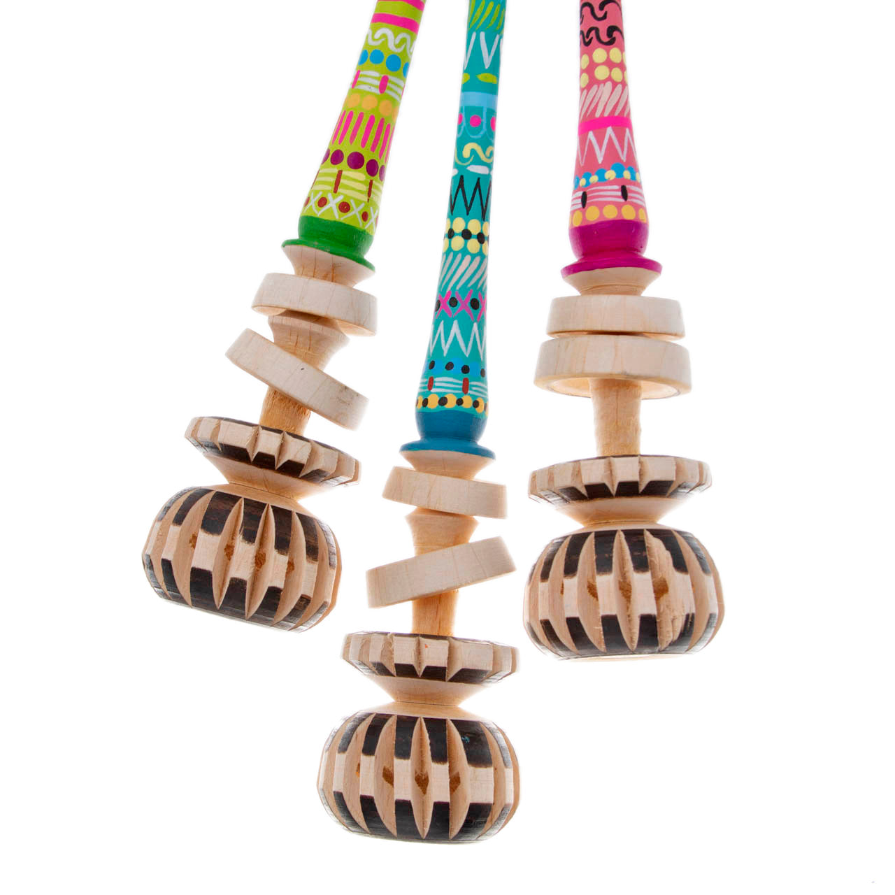 Colorful Hand-Painted Molinillo