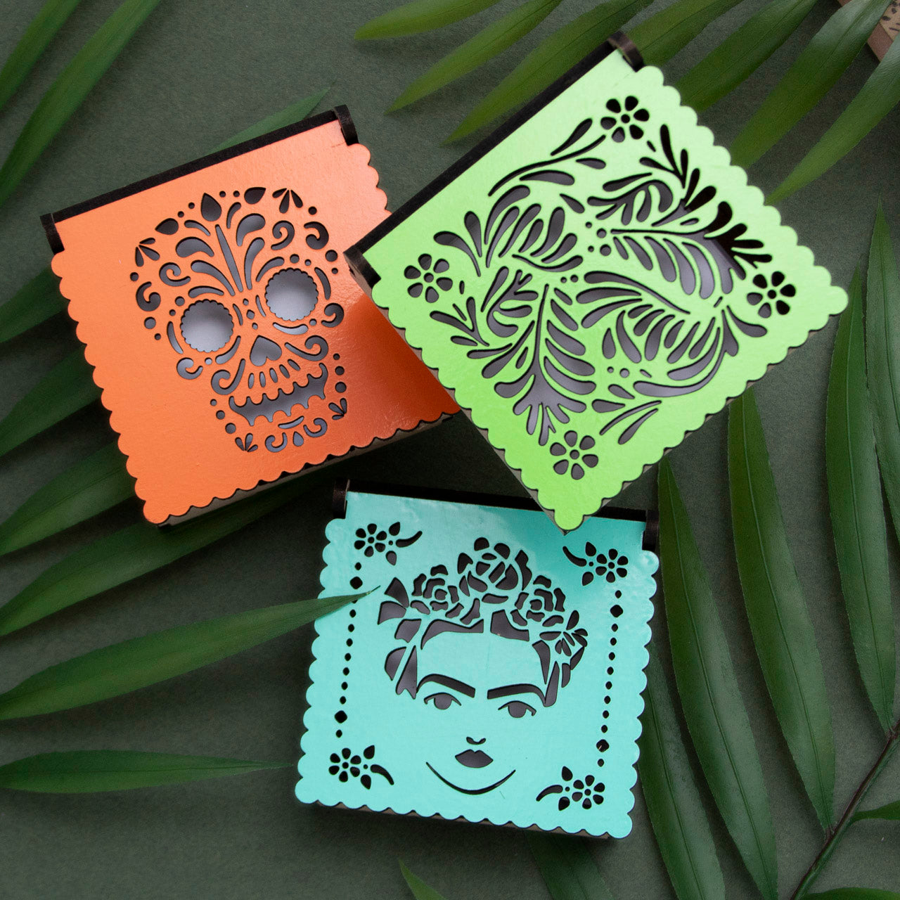 "Papel Picado" Memo Note Holder Box - 1