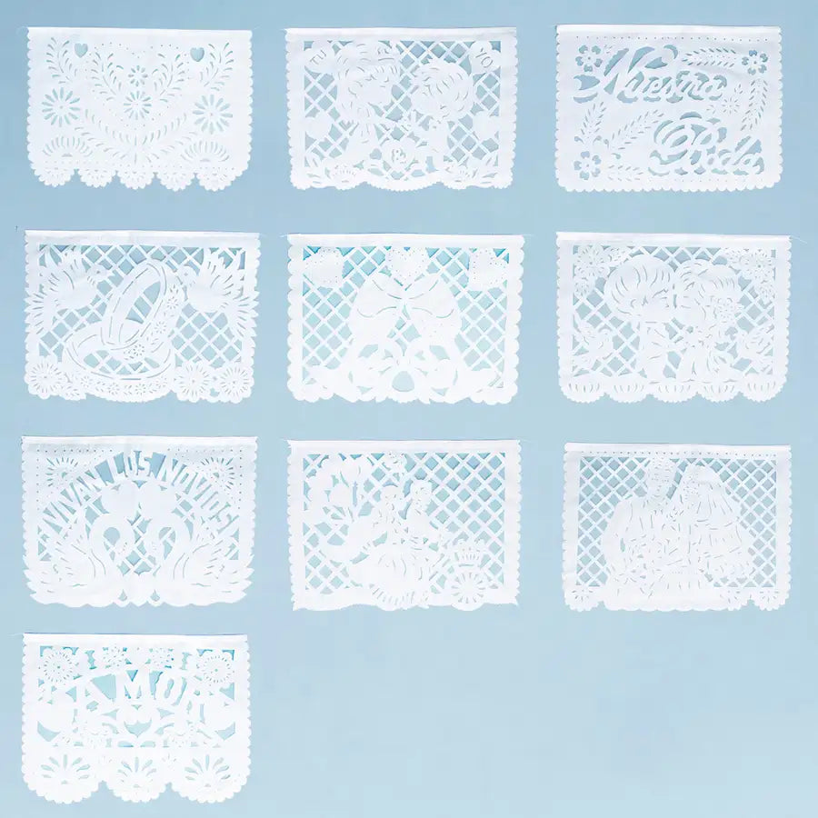 Papel Picado Traditional Banner (10 pieces)