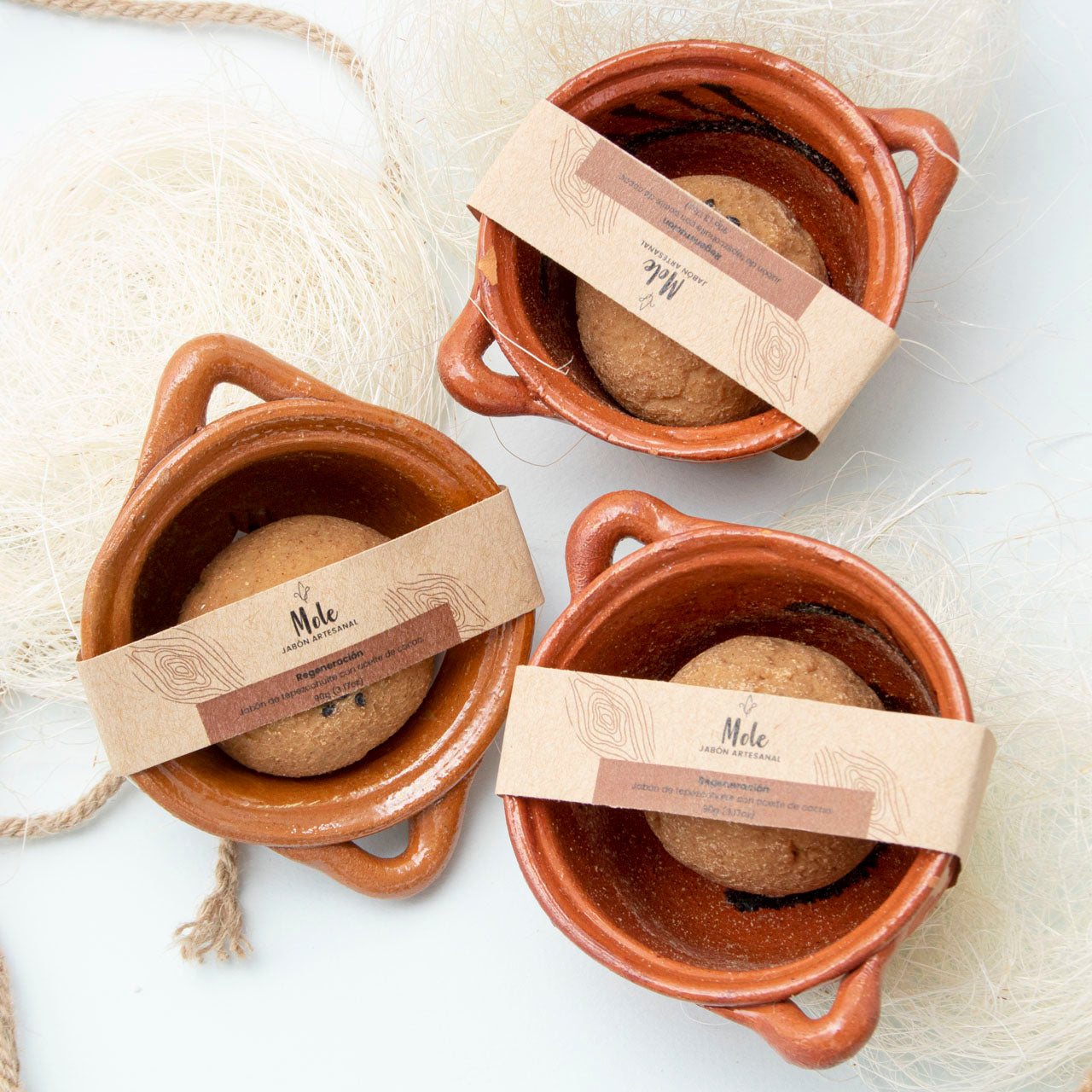 Mole Artisanal Soap with Decorative Clay Dish