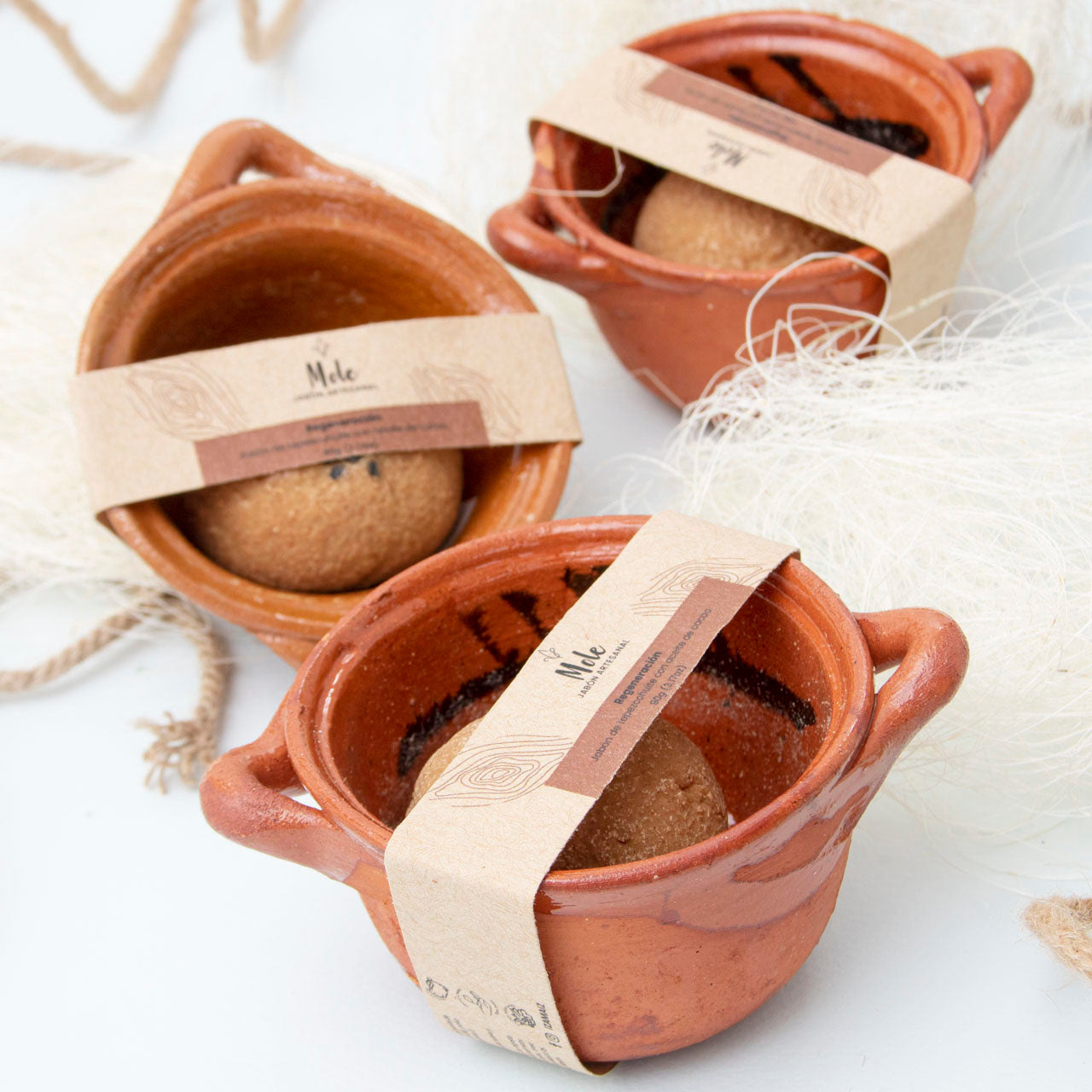 Mole Artisanal Soap with Decorative Clay Dish