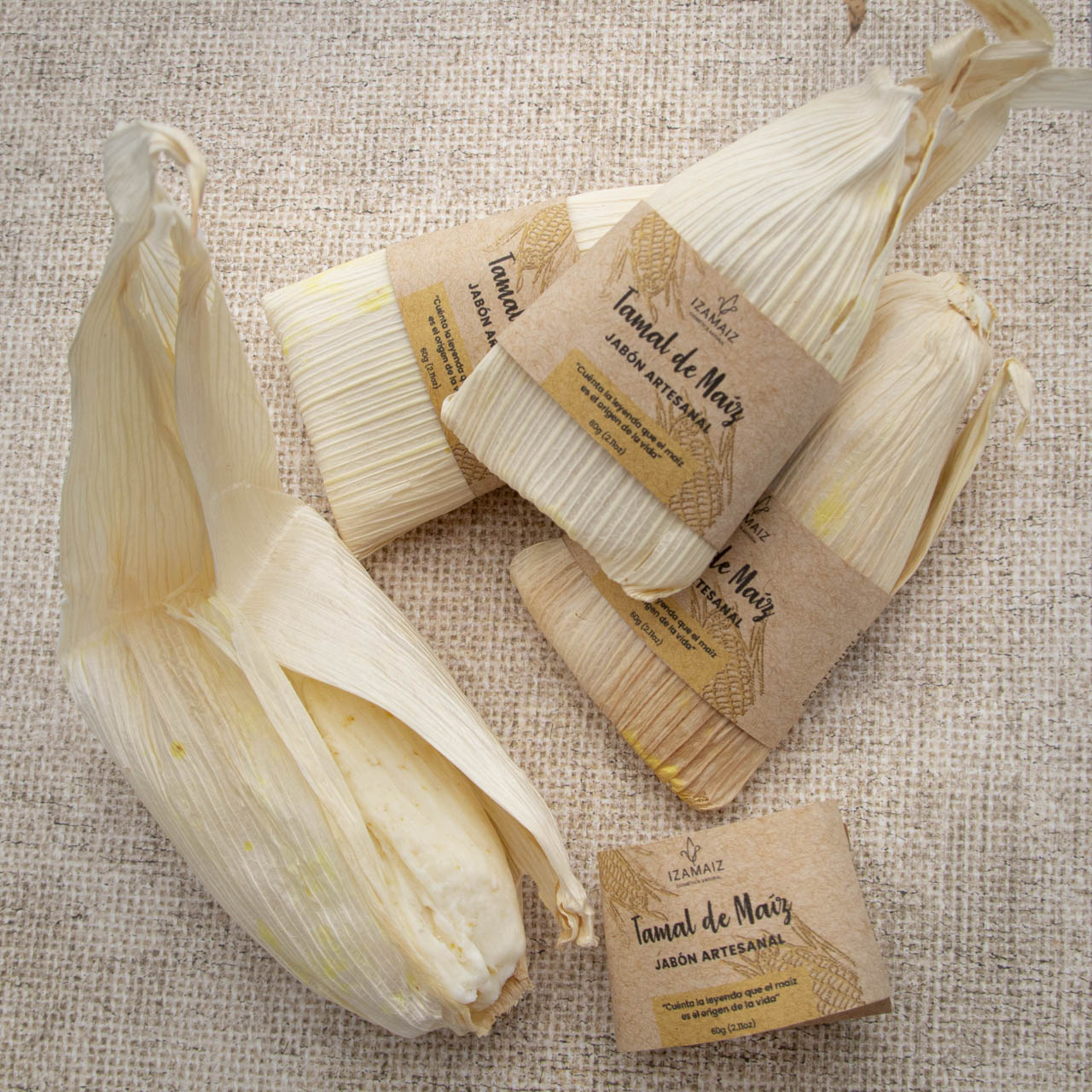 Tamal-Shaped Artisanal Soap
