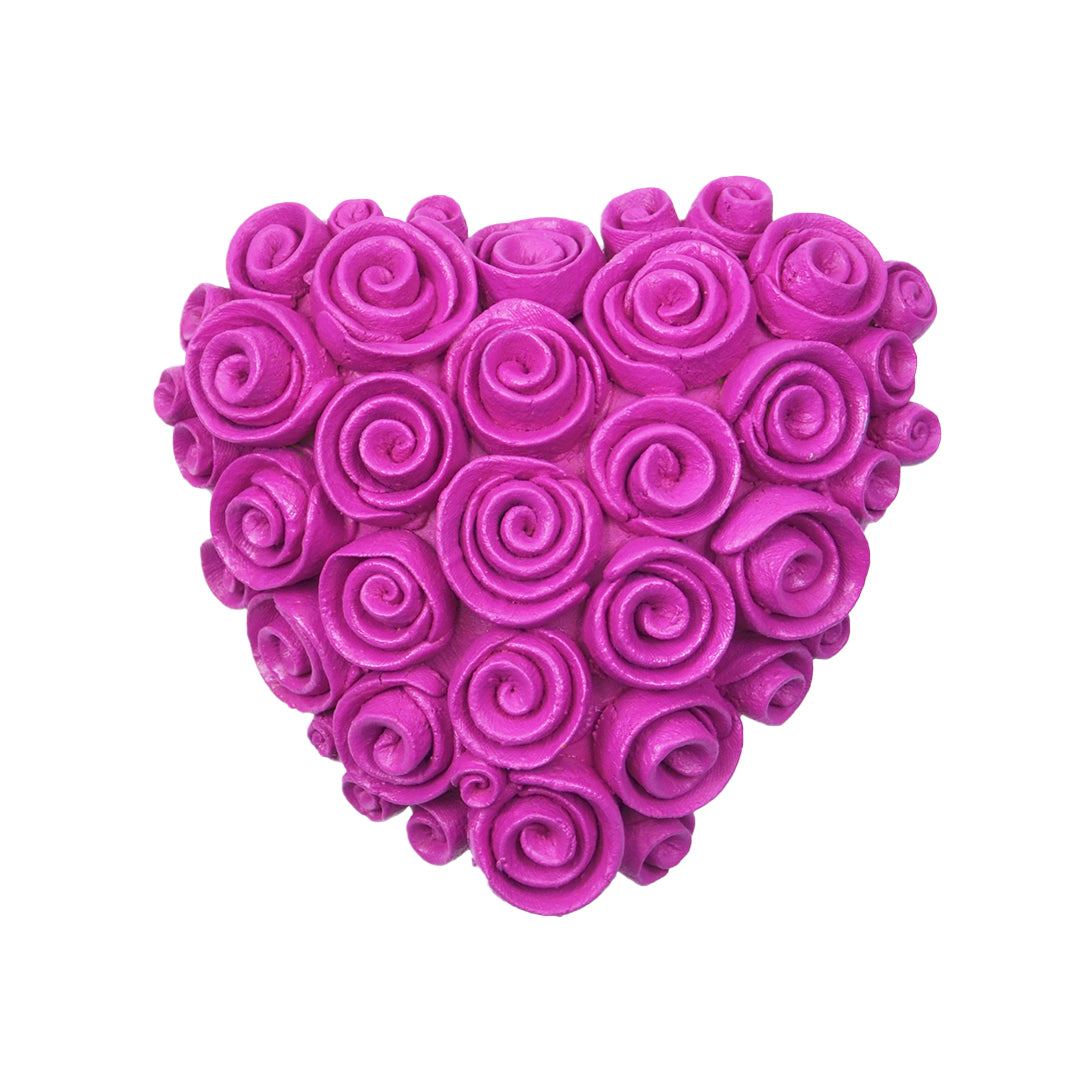 Roses 3D Clay Heart Wall Decor