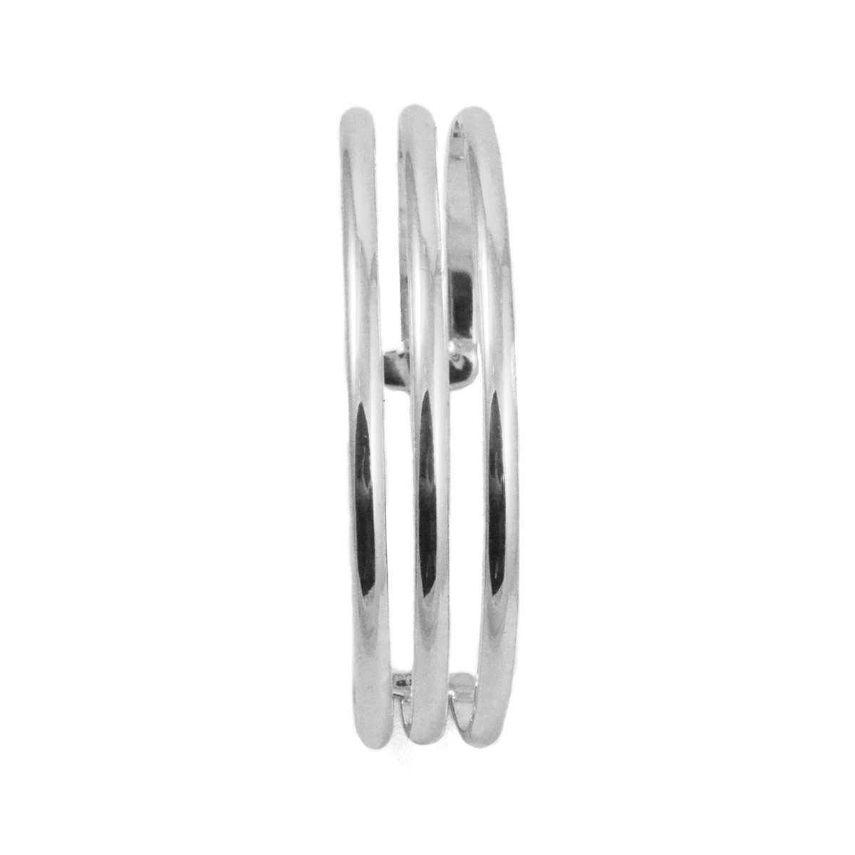 Sterling Silver Three Line Cuff Bracelet