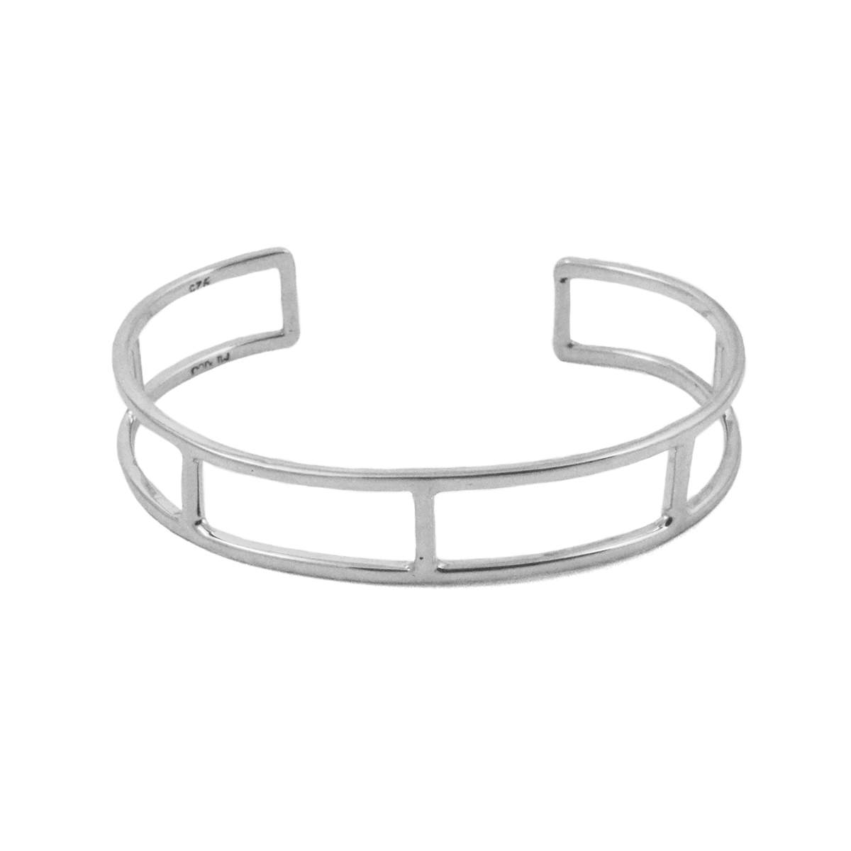 Sterling Silver Escalera Cuff Bracelet