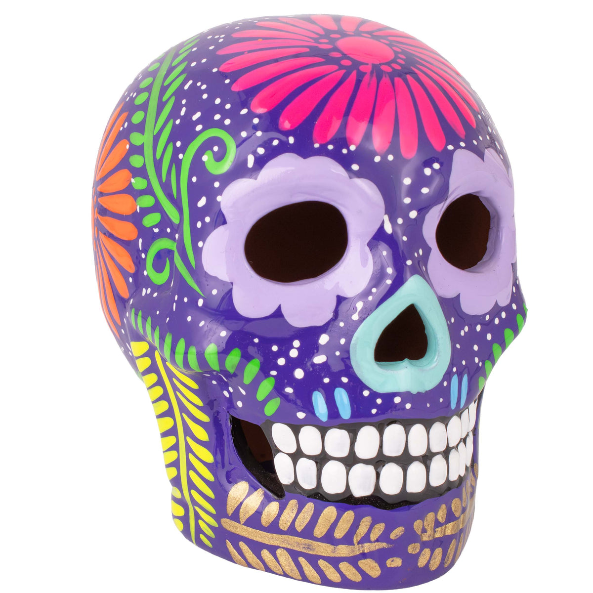 Hand Painted Clay Sugar Skull, Calaveras