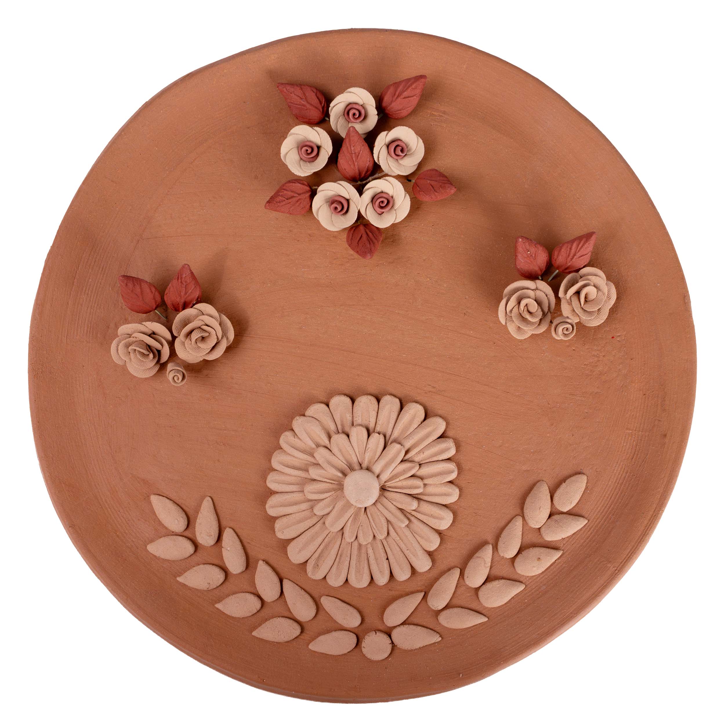Florecitas Barro Pigmentado Clay Wall Art
