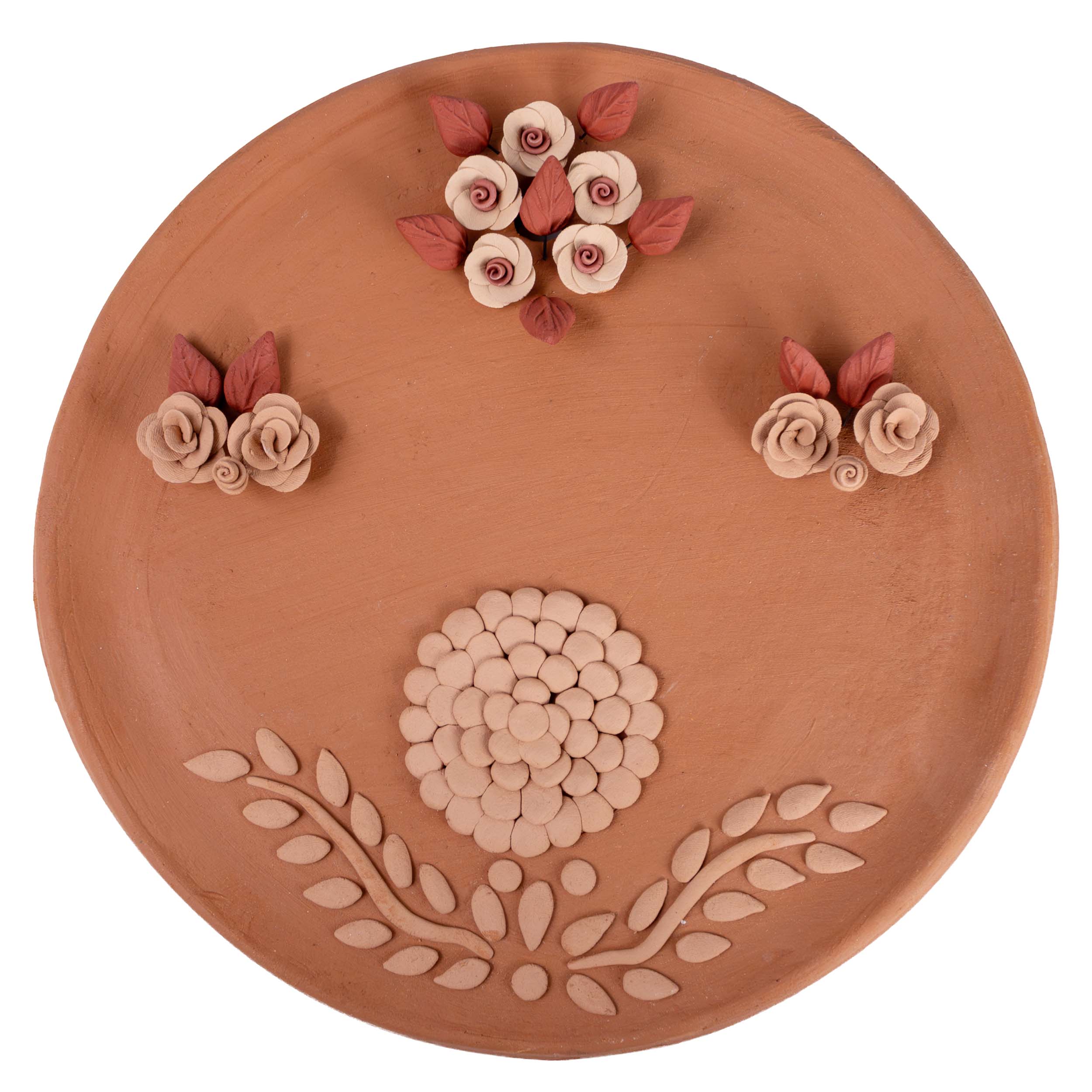 Florecitas Barro Pigmentado Clay Wall Art