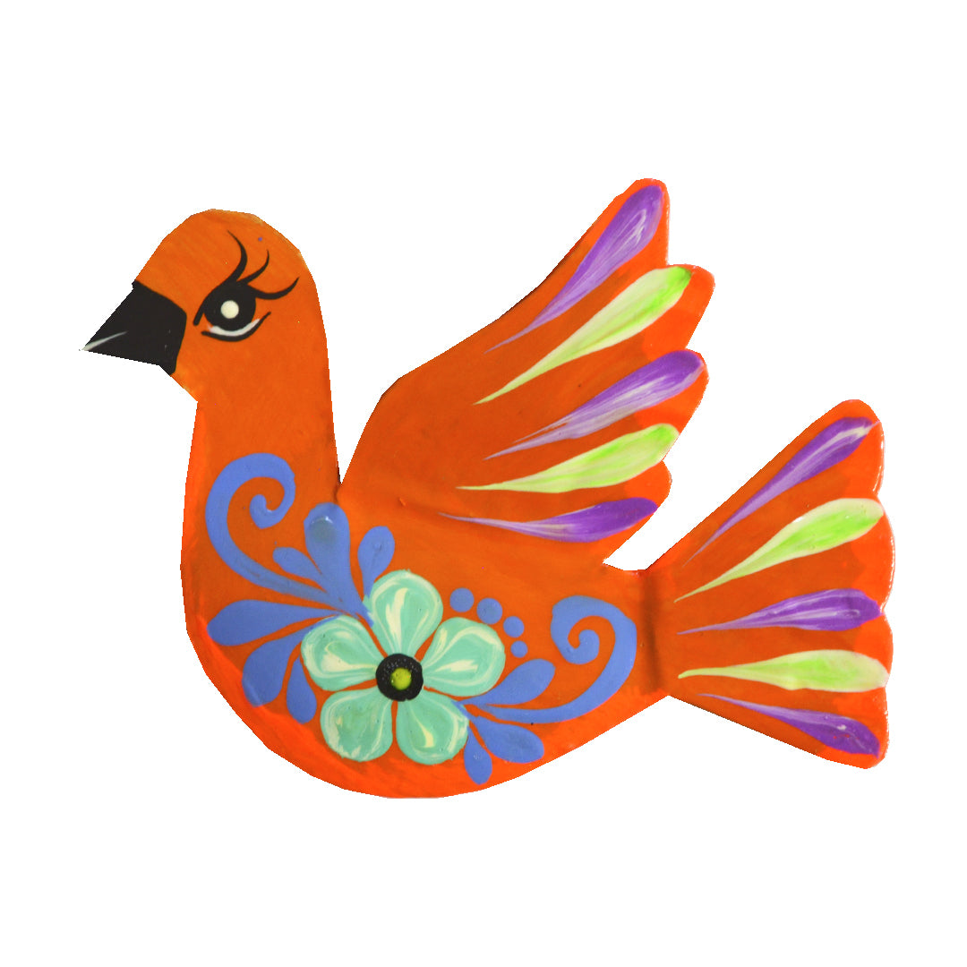 Paloma Hand-Painted Bird Tin Ornament