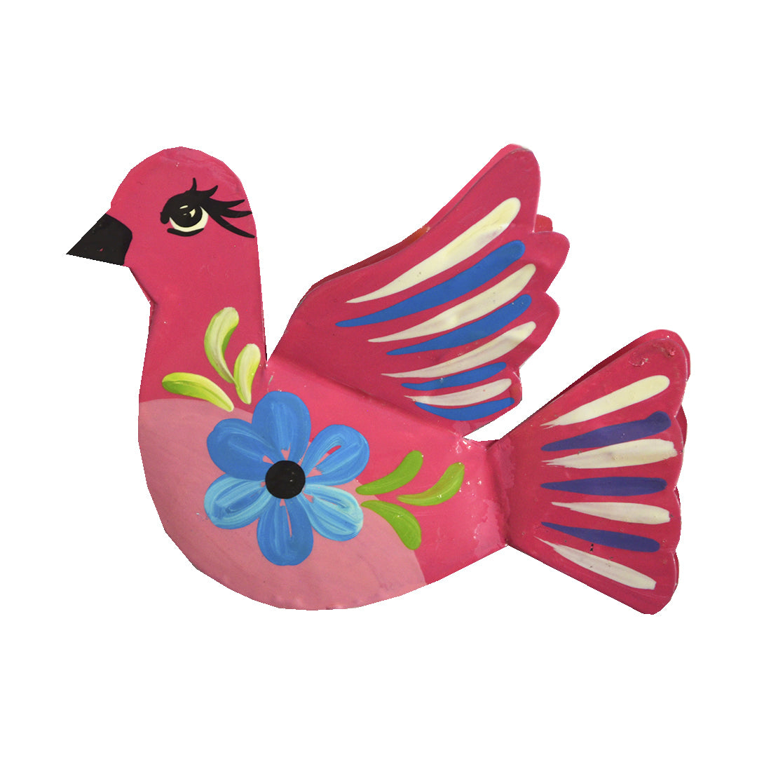 Paloma Hand-Painted Bird Tin Ornament