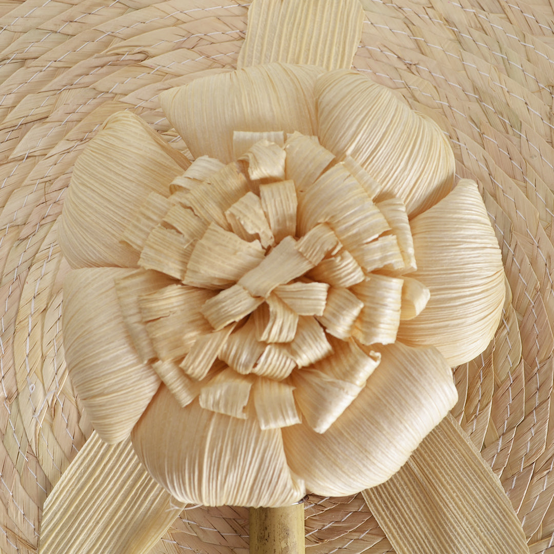 Natural Handwoven Palm Hand Fan