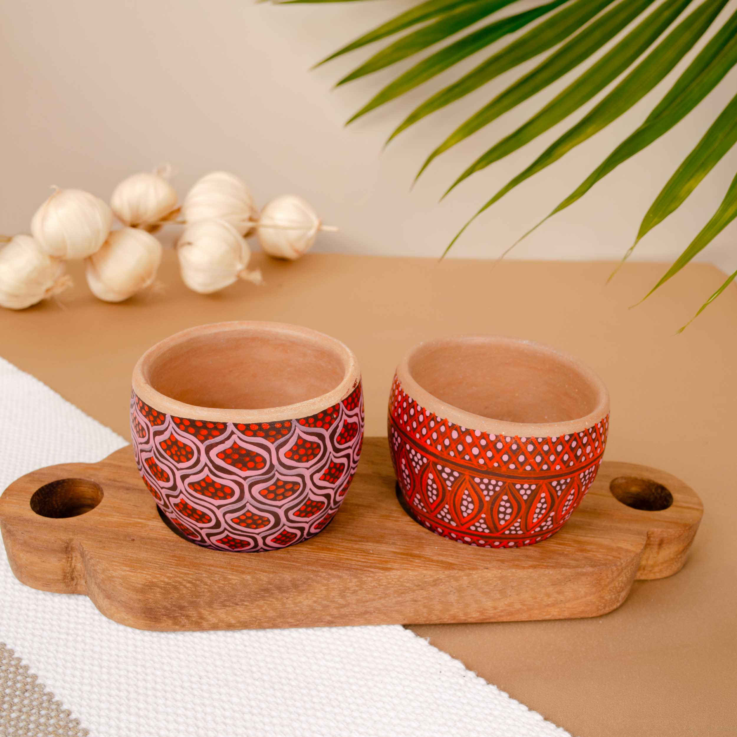 3 Piece Entertaining Serving Set with Parota Tray