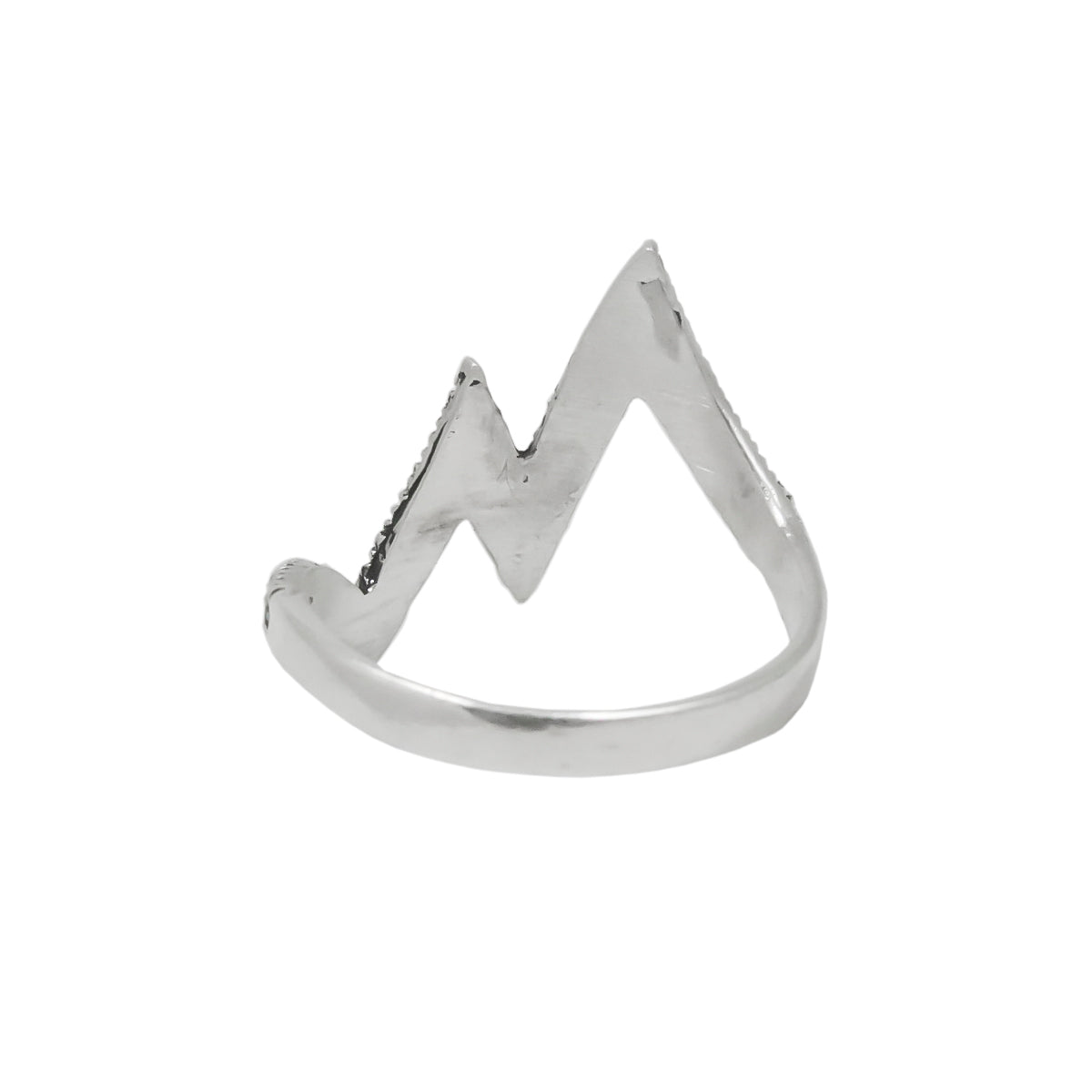 Sterling Silver Marcasite Abstract Lines Ring