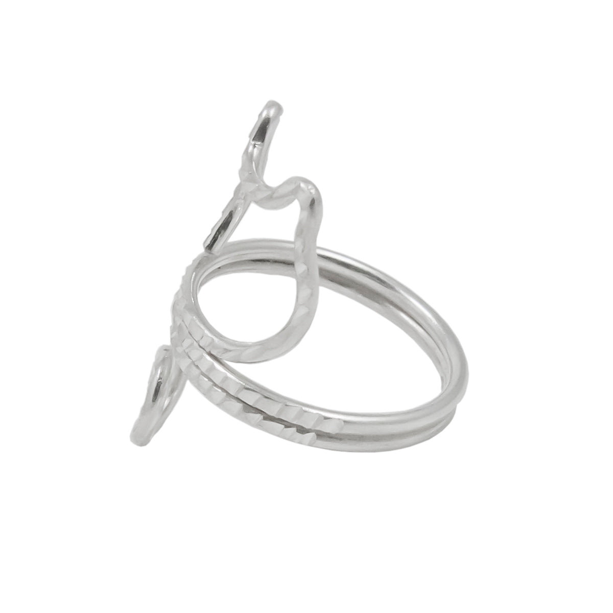 Sterling Silver Cat's Outline Ring