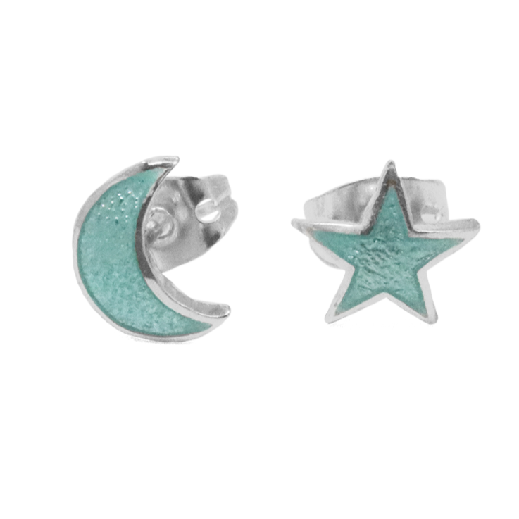 Sterling Silver Spring Stud Earrings