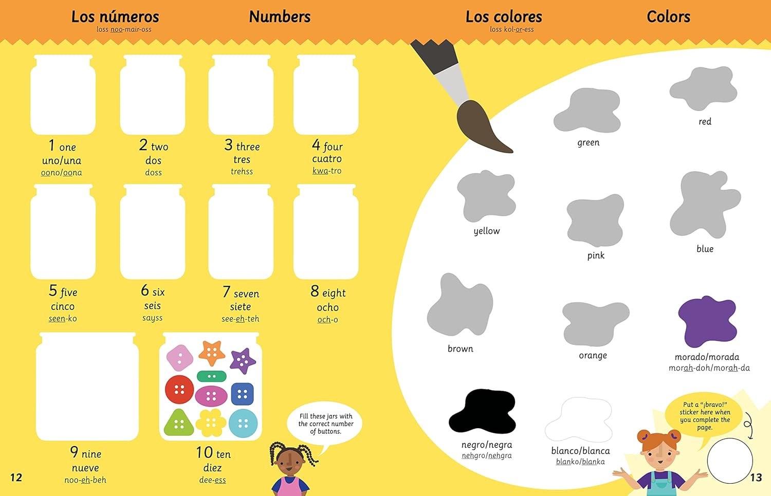 My Spanish Sticker Dictionary, Sticker Spanish Vocabulary Book