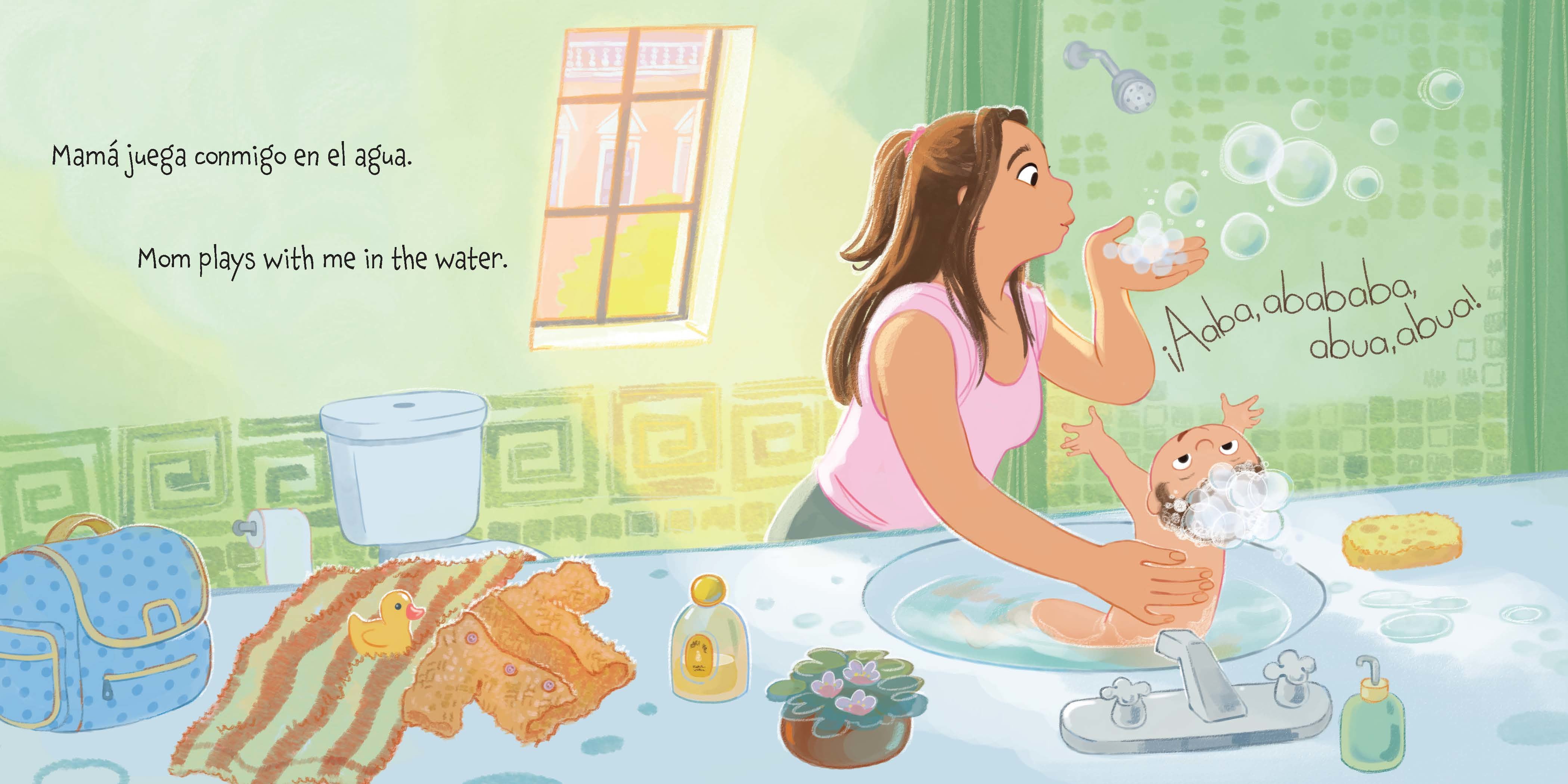 Bebé Ama a Mamá Baby Loves Mom Bilingual Book