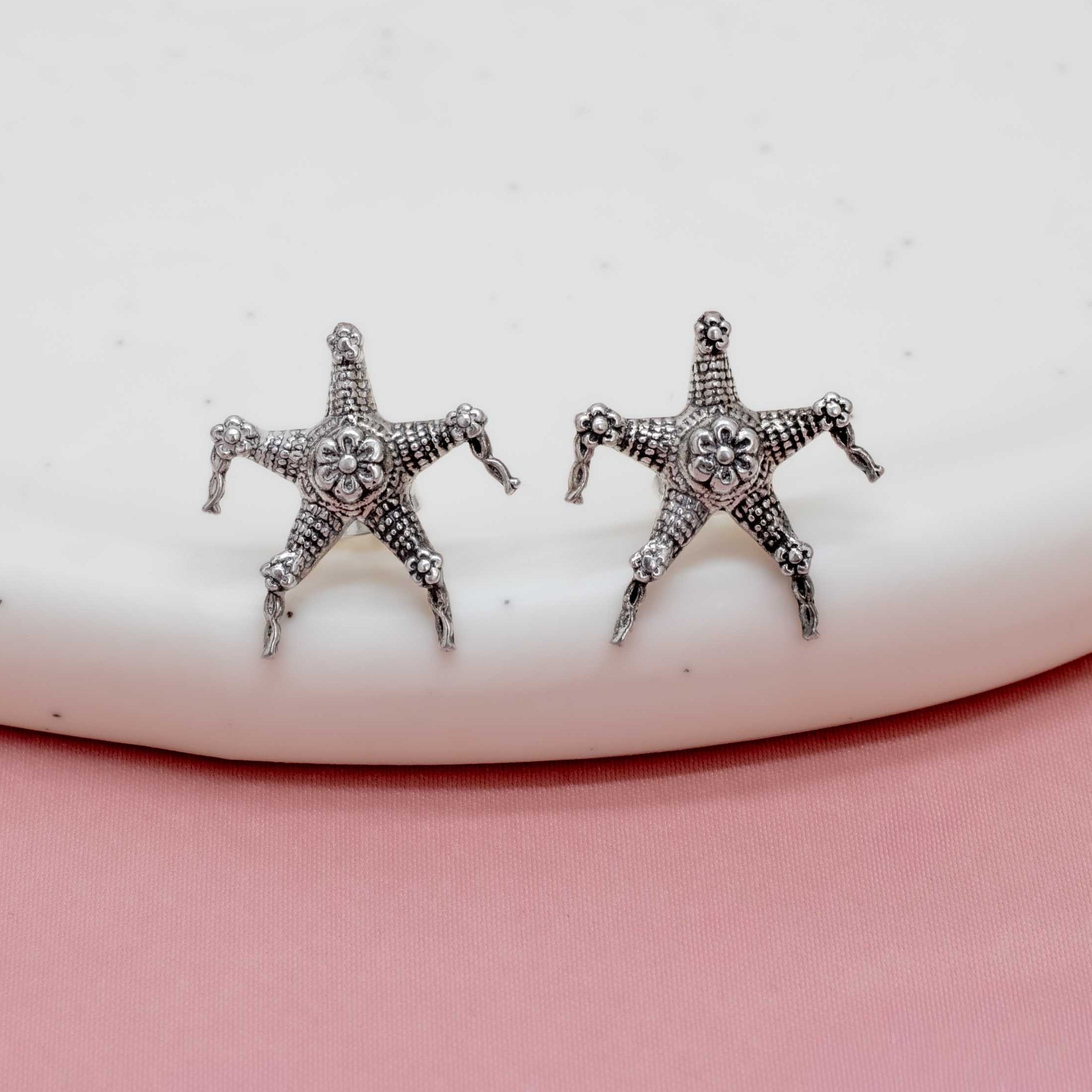 Sterling Silver Piñata Earrings