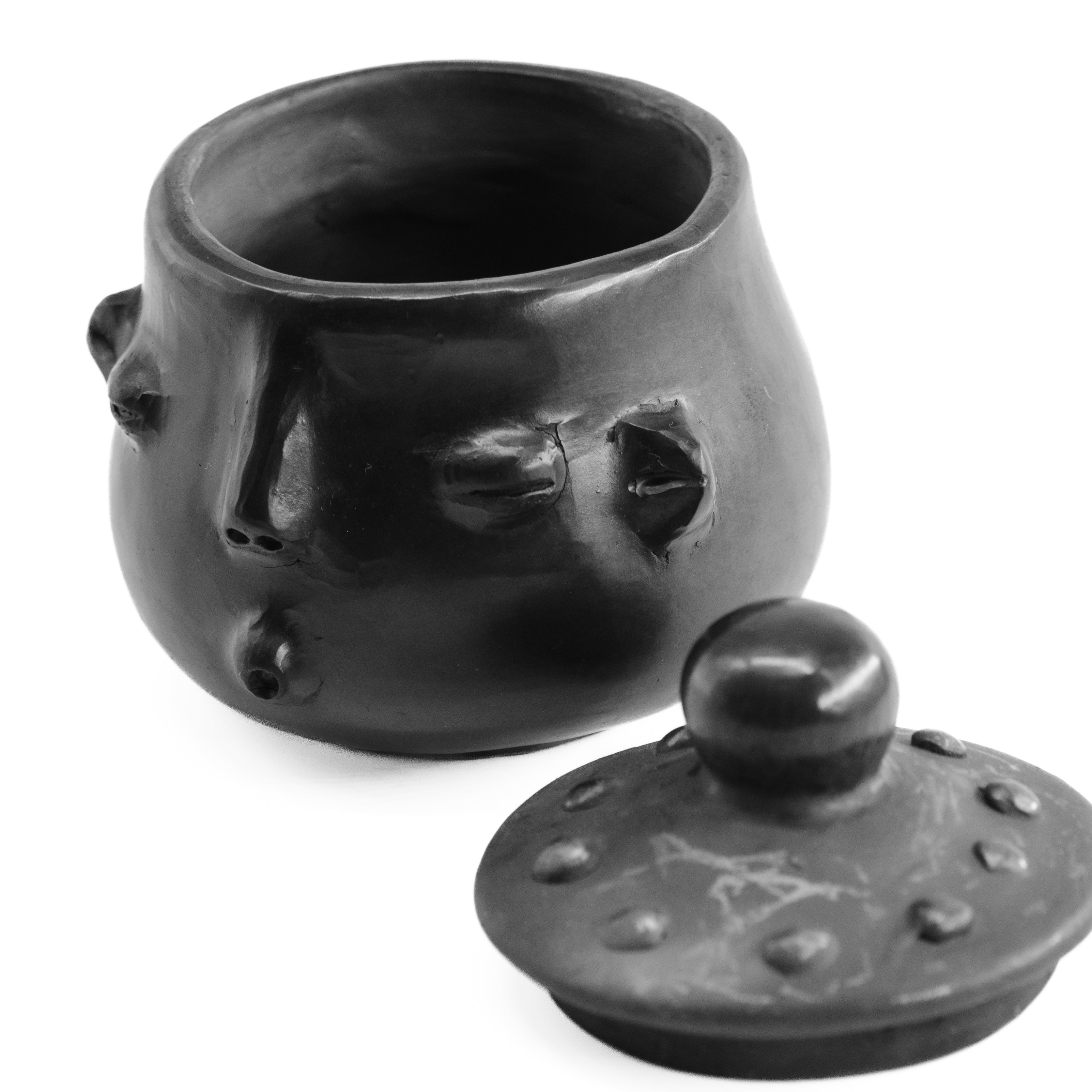 Barro Negro Whistler Face Sugar Bowl