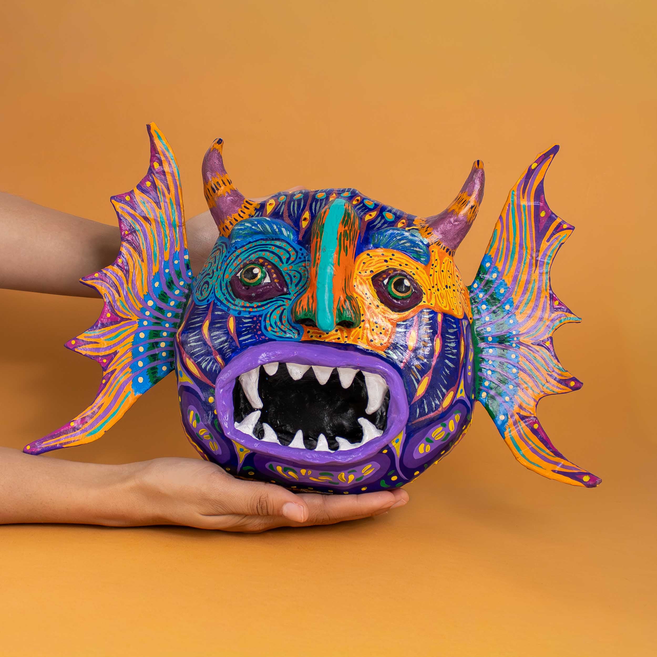 Papier Mache Alebrije Winged Mask