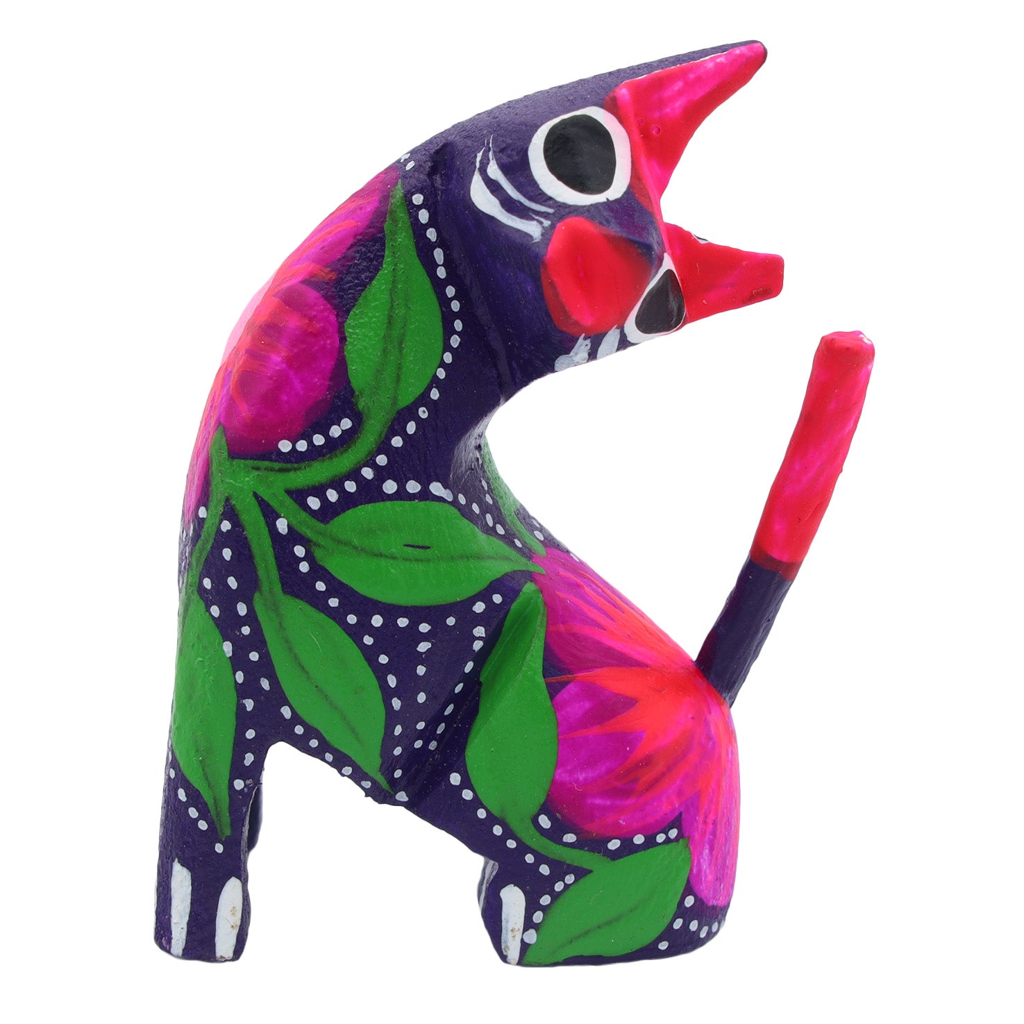 Hand Painted Neck Side Bend Cat | Lolo Mexican Mercadito