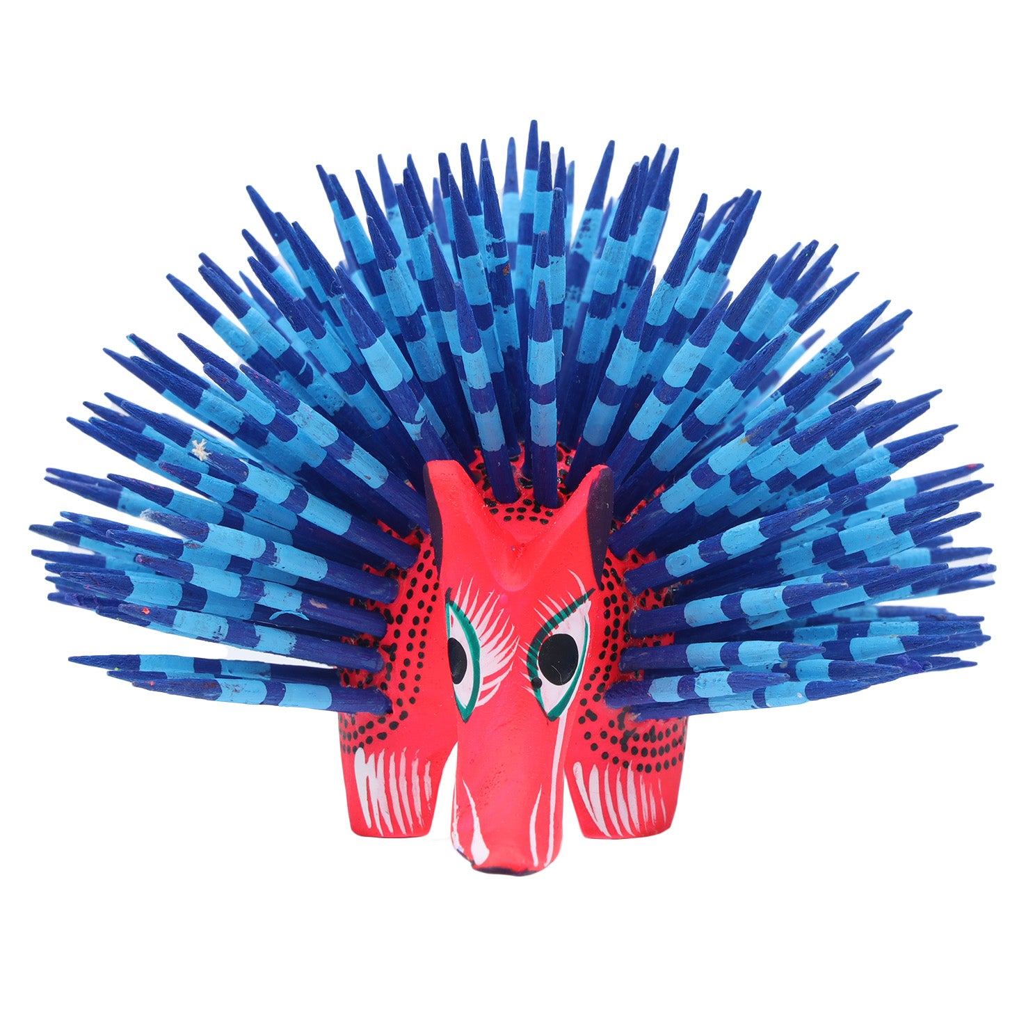 Large Porcupine Wooden Figurine