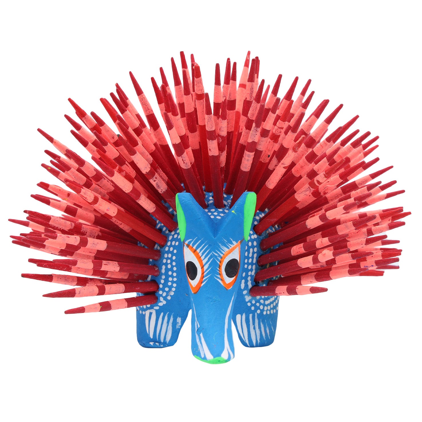 Large Porcupine Wooden Figurine