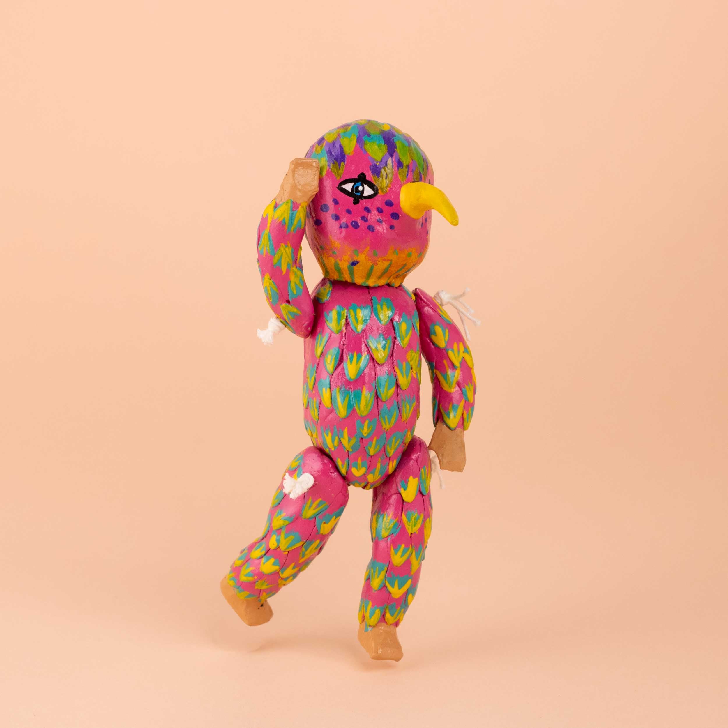 Papier Mache Nahuales Dolls with Mask