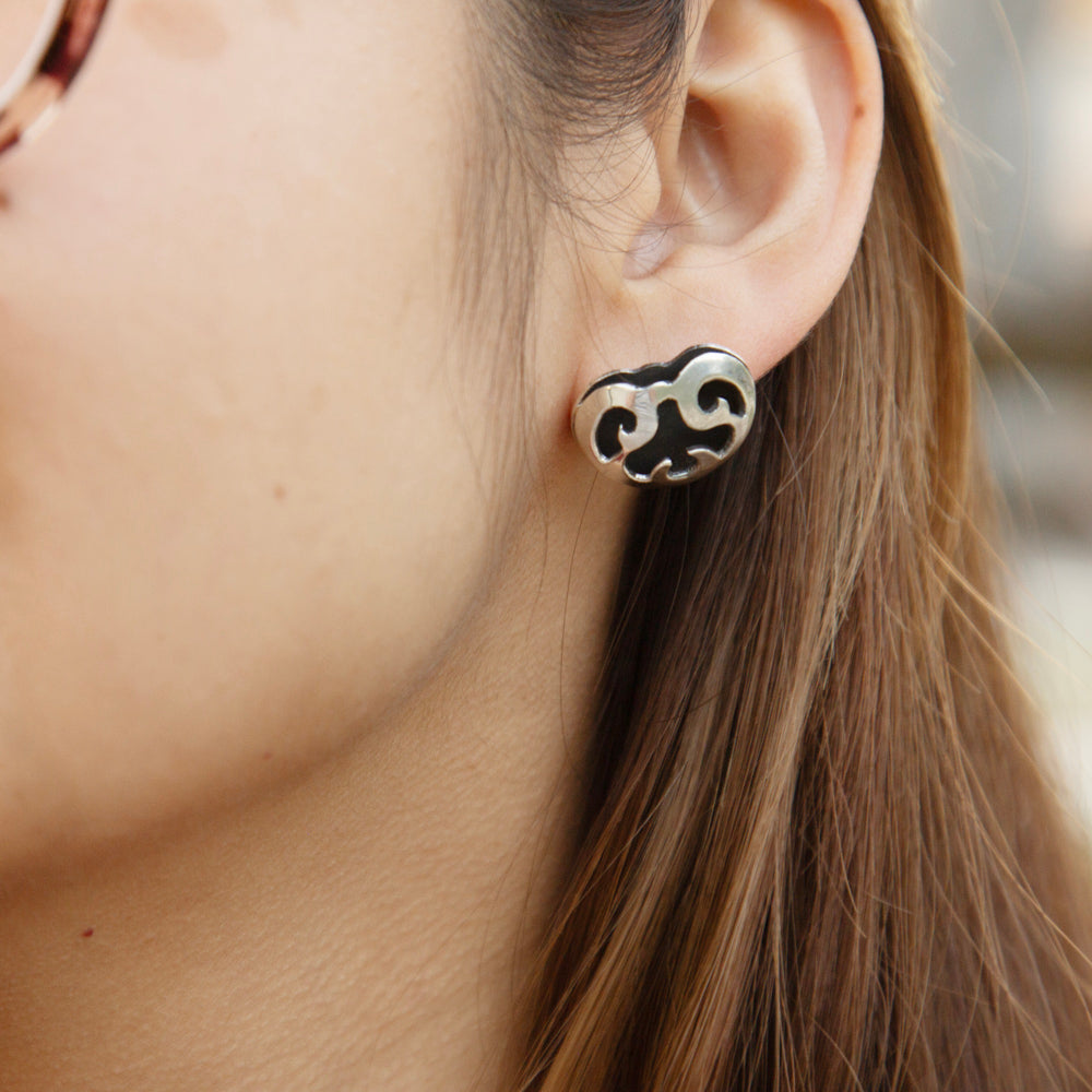 Sterling Silver Crustacea Earrings