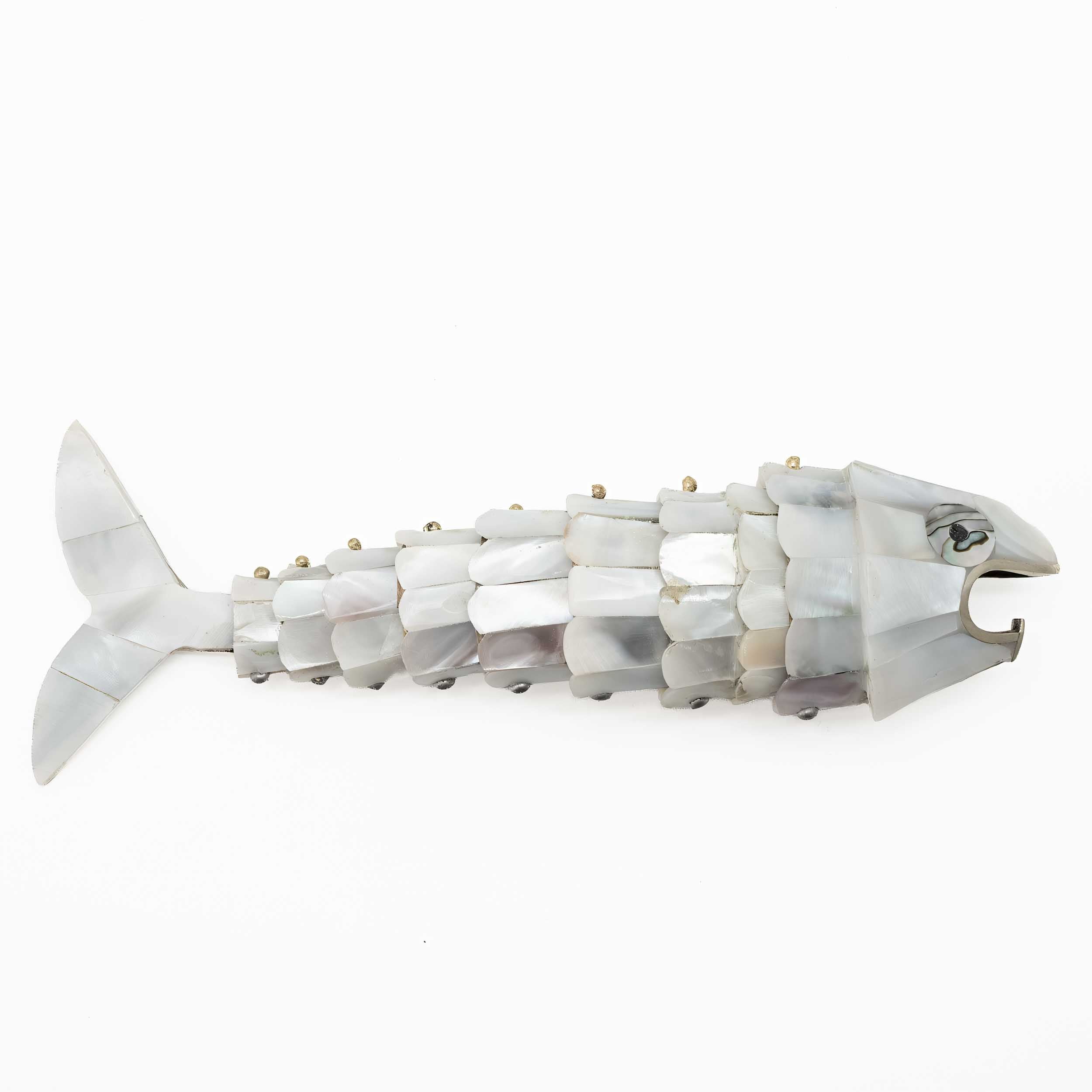 White Abalone Shell Fish Bottle Opener