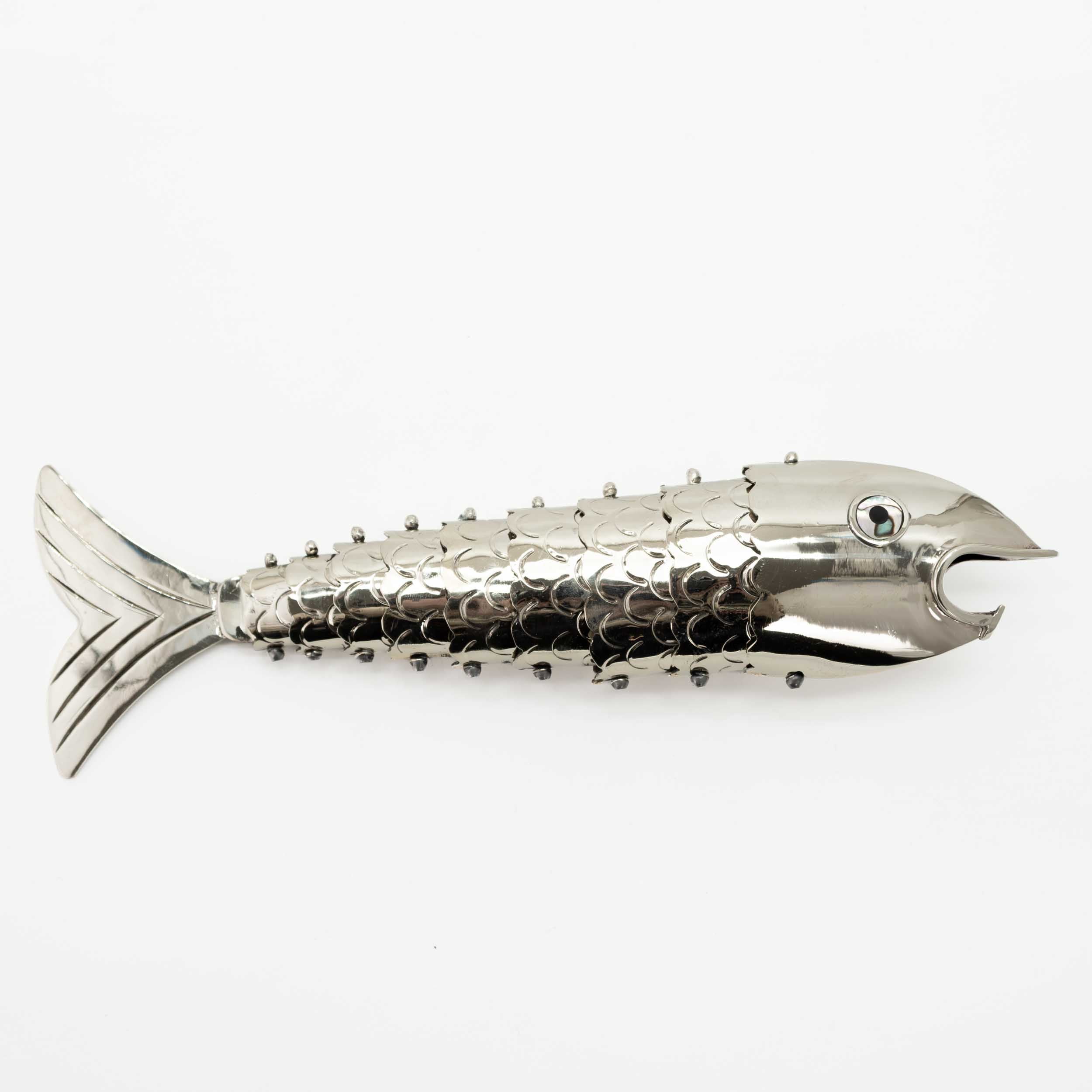 Articulated Nickel Silver Fish Bottle Opener | Lolo Mercadito
