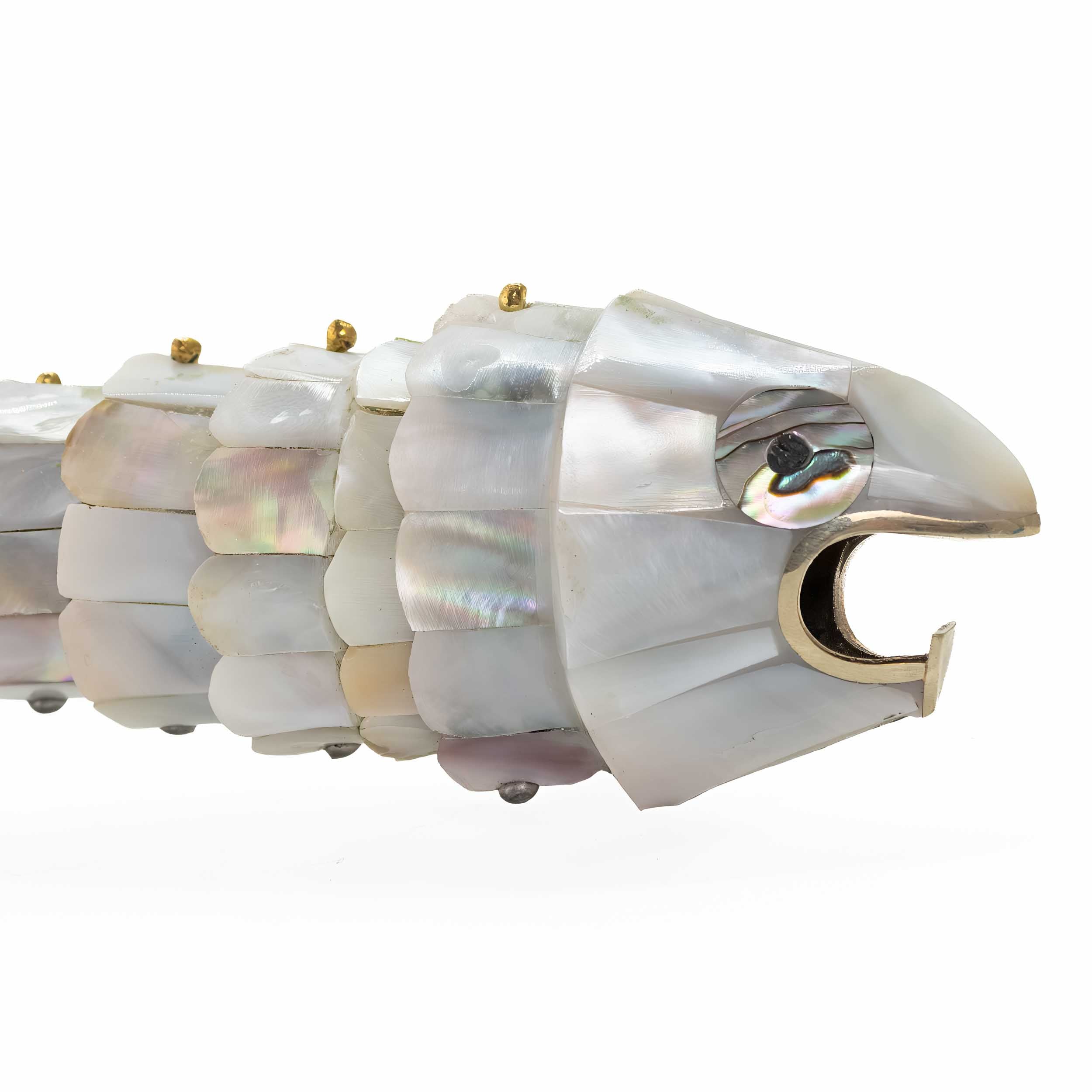 White Abalone Shell Fish Bottle Opener