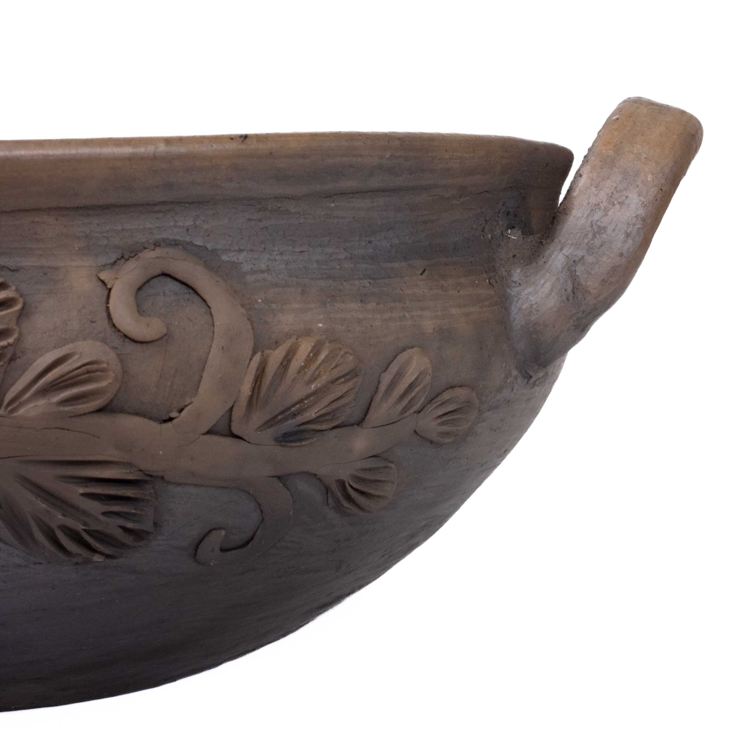 Atzompa Clay Large Floral Cazuela